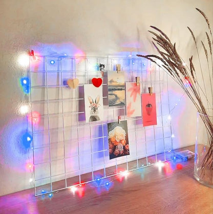 Christmas Fairy Lights Decorations, 4-Pack Red White and Blue Battery Operated Lights with Timer, Waterproof 16FT 50 LED String Light Indoor Outdoor for Xmas Tree Party Home Memorial Day DIY Decor