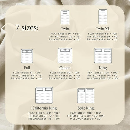 LuxClub 4 PC King Size Sheet Set Bed Sheets, Breathable Luxury Deep Pockets Wrinkle Free Cooling Sheets Machine Washable Hotel Bedding (King, Striped Cream)