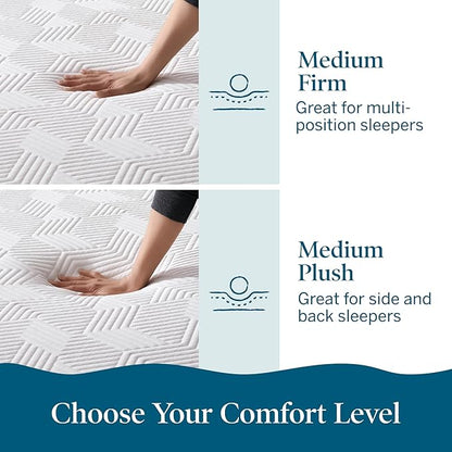 LUCID 12 Inch Memory Foam Mattress - Medium Firm Feel - Infused with Refreshing Bamboo Charcoal and Cooling Gel - Bed in a Box - Temperature Regulating, Pressure Relief - Breathable - California King
