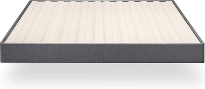 ZINUS Upholstered Metal and Wood Box Spring, 7.5 Inch Mattress Foundation, Easy Assembly, Fabric Paneled Design, King