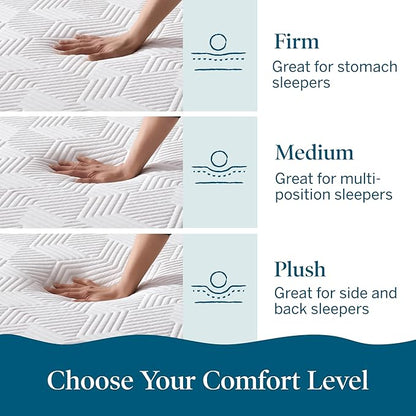 Lucid 10 Inch Memory Foam Mattress - Medium Feel - Infused with Refreshing Bamboo Charcoal and Cooling Gel - Bed in a Box - Temperature Regulating - Pressure Relief - Breathable - Full Size