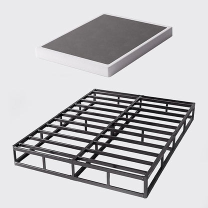 Full Size Box Spring and Cover Set, 9 Inch High Profile Metal BoxSpring, Heavy Duty Structure Mattress Foundation, Noise Free, Non-Slip, Easy Assembly