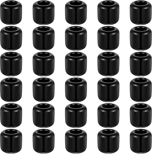 Suclain 20 Pieces 0.7 Inch Chime Candle Holder Small Candle Holders Ceramic Holder for Rituals, Spells, Vigil, Altar, Witchcraft, Wiccan Supplies(Black)