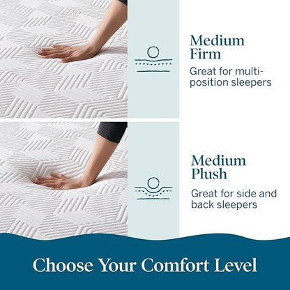 Lucid 8 Inch Memory Foam Mattress - Medium Plush Feel - Infused with Refreshing Bamboo Charcoal and Cooling Gel - Bed in a Box - Temperature Regulating - Pressure Relief - Breathable - Full Size