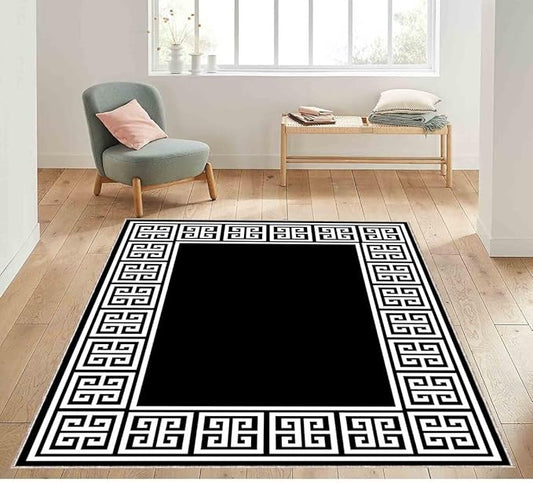 Scandinavian Geometric Rug, Scandinavian Pattern, Rug Prints, Greek Rug, Popular Floor Rug, Border Patterned Rug, Trend Rug, Decor Rug