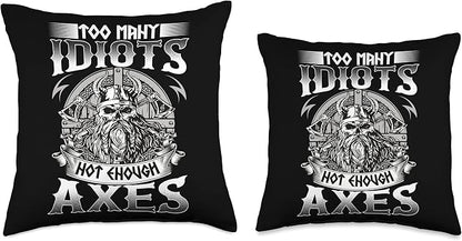 Viking Symbols Scandinavian Warrior Celtic Culture Throw Pillow