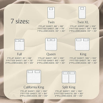 LuxClub 4 PC Queen Sheet Set, Breathable Luxury Bed Sheets, Deep Pockets Wrinkle Free Cooling Sheets Machine Washable Hotel Bedding Silky Soft - Light Khaki Queen