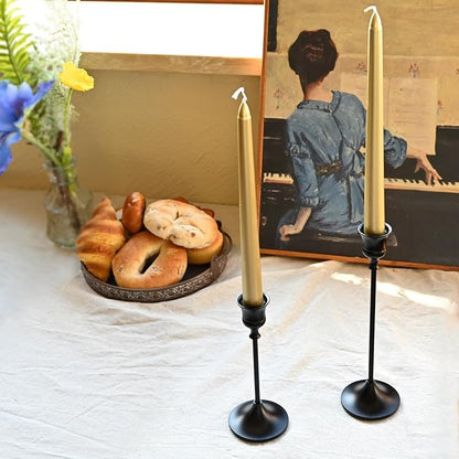 Candlestick Holders Black, 12 Packs Taper Candle Holder for Candlesticks, Candle Sticks Holder Decor for Home Decor