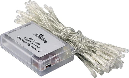 Karlling Battery Operated Warm White 40 LED Fairy Light String Xmas Party Decoration(Warm White,10 Pack)