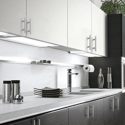 JOY DECOR 15 Pack 5 Inch Cabinet Pulls Kitchen Cabinet Handles with 3 Inch Hole Center Brushed Nickel Cabinet Hardware Stainless Steel Kitchen Drawer Pulls for Cabinets Cupboard, 76mm Hole Centers