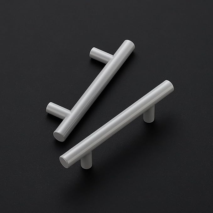 Ravinte 6 Pack | 5 Inch Cabinet Pulls Grey Stainless Steel Kitchen Drawer Pulls Cabinet Handles 5 InchLength, 3 Inch Hole Center