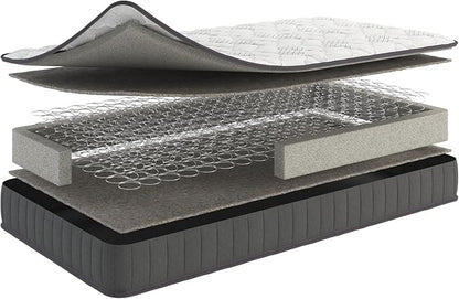 Ottomanson Twin XL 7.5" Medium Firm Innerspring Mattress – Bonnell Coil System with Comfort Foam – Fiberglass Free – Made in USA – Bed in a Box – Supportive & Durable Sleep Surface