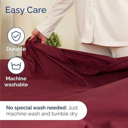 Twin XL Size 3 Piece Sheet Set - Comfy Breathable & Cooling Bed Sheets Set - Hotel Luxury Bedding for Women, Men, Kids, Teens, Boys & Girls - Deep Pockets, Soft and Wrinkle Free - Oeko-Tex - Burgundy