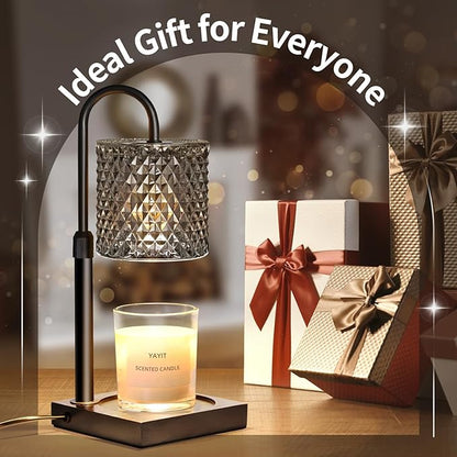 Candle Warmer Lamp with Timer Dimmer Adjustable Height, Lamp Candle Warmer for Jar Candles, Home Decor, for Women Birthday