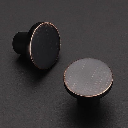 Ravinte 1 Pack Cabinet Knobs Oil Rubbed Bronze Kitchen Cabinet Knobs Round Dresser Drawer Pulls Closet Door Pulls 1-1/5 Inch