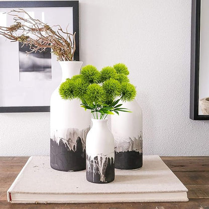 Uieke 36Pcs Dandelion Artificial Flowers, Artificial Flowers for Decoration Fake Plants Bouquet Plastic Flowers for Home Decoration Wedding Decor Flower Arrangment Green