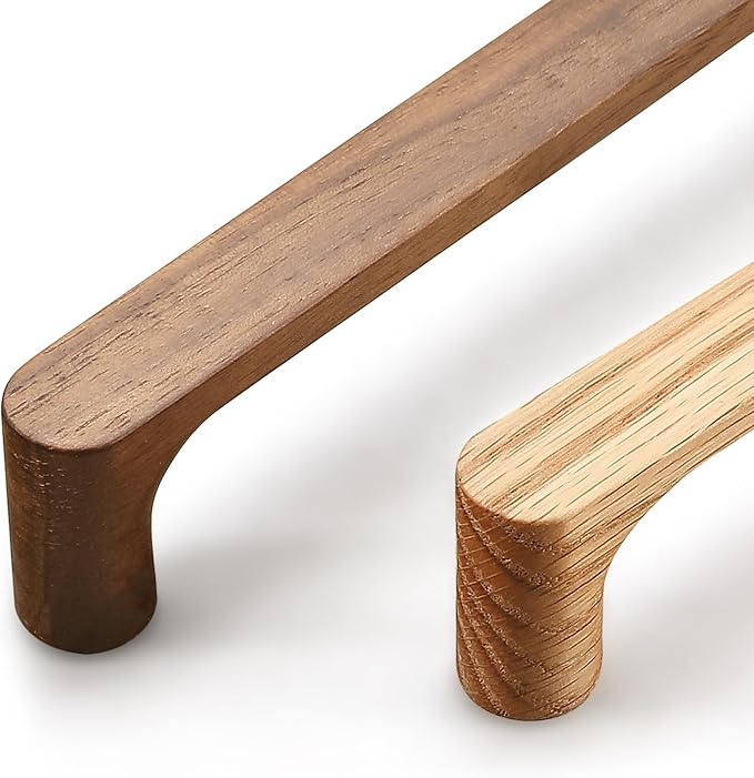 Walnut Round 5 in 10 pcs Wooden Drawer Pulls Handle pulls for cabinets Kitchen Cabinet Drawer pulls Cabinet Door Pull