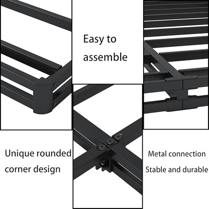 Low Profile Box Spring Twin XL - 3 Inch Box Spring for Twin XL Heavy Duty Bed Foundation Metal Bed Base Easy Assembly