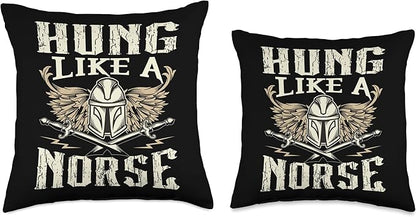 Vikings Scandinavian Warrior Viking Culture Symbols Throw Pillow