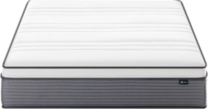 ZINUS 12 Inch True Support Hybrid Mattress [New Version], King, Fiberglass Free, Medium Feel, Motion Isolation, Certified Safe Foams & Fabric, Mattress in A Box