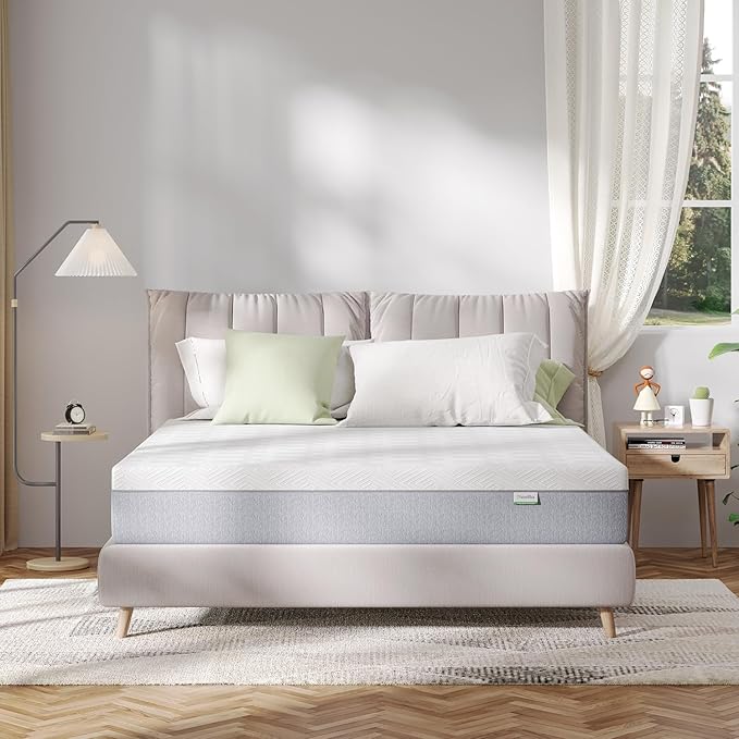 Novilla Memory Foam Mattress Queen, Queen Size Mattress 10 inch with Gel Foam for Comfortable Sleep & Pain Relief & Body Support, CertiPUR-US Certified