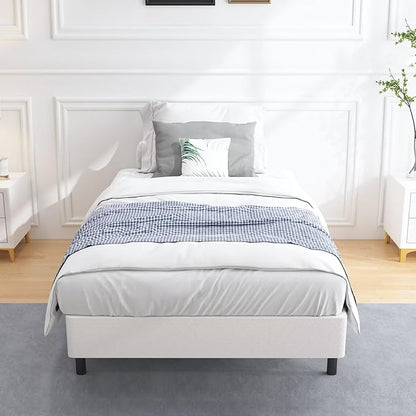 ALDRICH 5 Inch Heavy Duty Metal Box Spring Mattress Foundation 1500lbs Max Weight Capacity/Non-Slip/No Noise/Easy Assembly/Easy Clean Cover,Twin XL