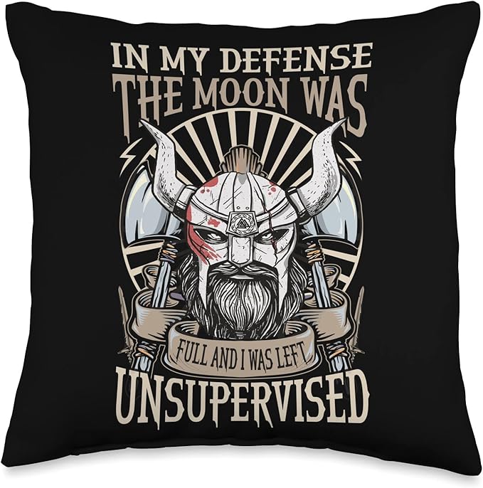 Viking Scandinavian Mythology Vikings Symbols Throw Pillow
