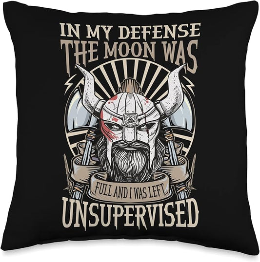 Viking Scandinavian Mythology Vikings Symbols Throw Pillow