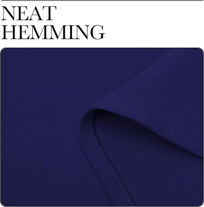 NICETOWN Navy Blue Blackout Curtains 78 inches Length for Bedroom, 2 Panels, 42" Wide, Thermal Insulated Decoration Drapes for Office Window