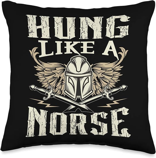 Vikings Scandinavian Warrior Viking Culture Symbols Throw Pillow