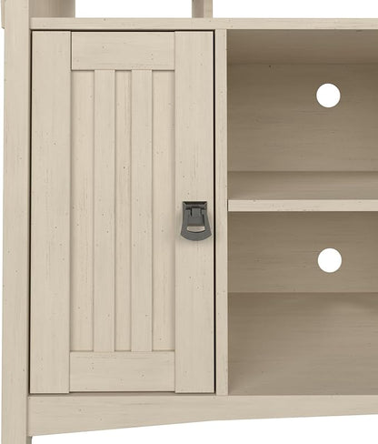 Bush Furniture Salinas Accent Storage Cabinet with Doors and Shelves, Farmhouse Cabinet Buffets & Sideboards