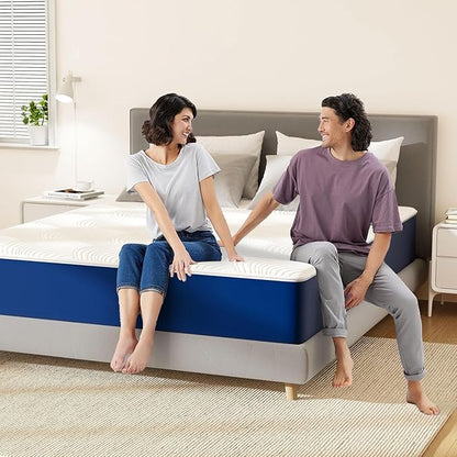Swbvs Firm Double Mattress, 10 Inch Cooling Memory Foam Full Size Mattress with Removable Zippered Cover for Easy Cleaning, Pressure Relief & Firm Support