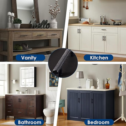 HBL' 10 Pack | 3 Inch Center to Center Matte Black Cabinet Pulls Kitchen Cabinet Handles,Made of Stainless Steel,Ideal for Cabinet,Drawer,Cupboard and Wardrobe.