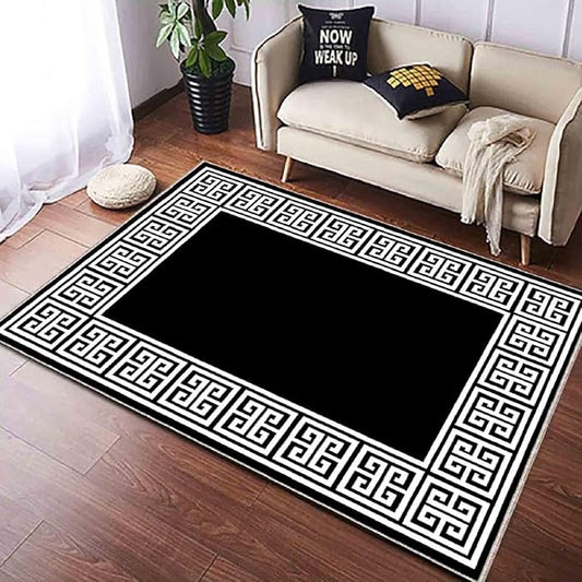 Generic Scandinavian Geometric Rug, Scandinavian Pattern, Rug Prints, Greek Rug, Popular Floor rug, Border Patterned Rug, Trend Rug, Decor Rug, 5.2 x 6.8 feet, Colourful