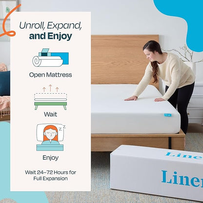 Linenspa 8 Inch Gel Infused Memory Foam Mattress – King Size – Medium Feel - Cooling Gel - Mattress in a Box - Primary or Guest Bedroom - Pressure Relieving and Breathable – CertiPUR-US Certified