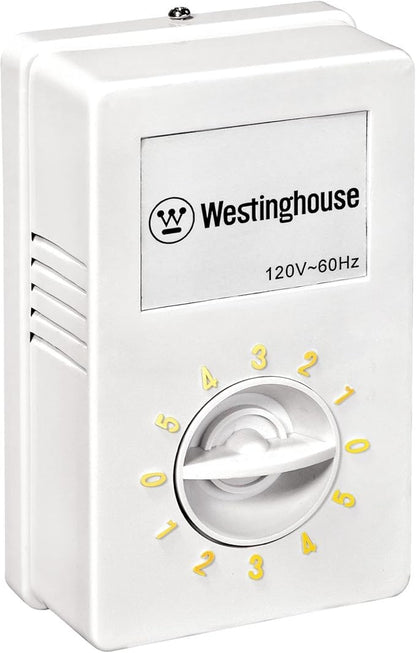 Westinghouse Westinghouse 7812700 Jax, Modern Industrial Style Ceiling Fan and Wall Control, 56 Inch, White Finish