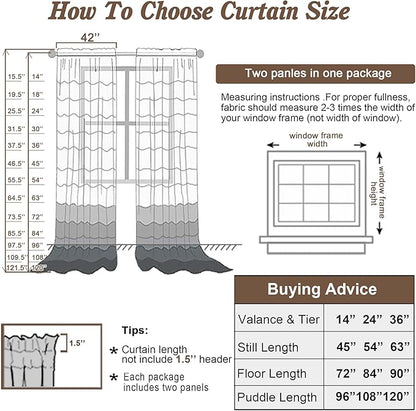 Chyhomenyc White Sheer Curtains 78 Inches Long 2 Panels Set for Living Room, Light Filtering Voile Lightweight Bedroom Curtains, Solid Window Treatment Drapes, Each 42W x 78L