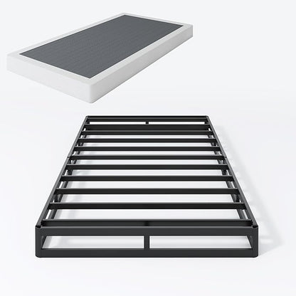 Box Spring Twin XL - 3 Inch Heavy Duty Low Profile Metal Box Springs for Twin XL Bed, Mattress Foundation, Easy Assembly,Easy Clean Cover