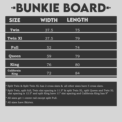 Spinal Solution, 1.5-Inch Split Bunkie Board for Mattress/Bed Support - Fully Assembled, Improved Comfort and Support, King, Gray