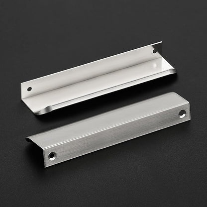 Ravinte Hardware 20 Pack Silver Cabinet Handles, 5.9 Inch (150mm) Finger Edge Pulls, 5 Inch Hole Center, Finger Pulls for Cabinets