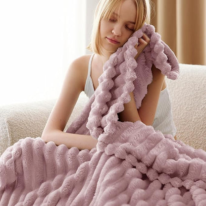 Bedsure GentleSoft Pink Twin XL Blanket for Bed - Cozy Soft Blankets for Women, Cute Small Fleece Throws for Girls, Birthday Gifts for Women Decor Gifts for Mom, 66x90 Inches