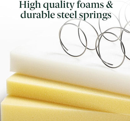 ZINUS 8 Inch Foam and Spring Hybrid Mattress [New Version], California King, Fiberglass Free, Medium Firmness, Durable Support, Certified Safe Foams & Fabric, Mattress in A Box