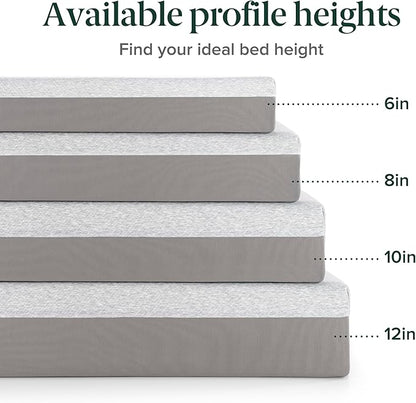 ZINUS 8 Inch Ultima Memory Foam Mattress [New Version], Full, Fiberglass Free, Medium Firm Feel, Breathable Airflow Memory Foam, Certified Safe Foams & Fabric, Mattress in A Box