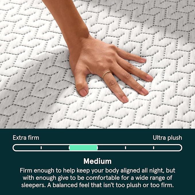 Tuft & Needle Original Hybrid Medium Twin XL Mattress, Adaptive Foam, Individually-Wrapped Coils, Cooling Pressure Relief, 100 Night Trial, Fiberglass-Free, CertiPUR-US, 10-Year Limited Warranty