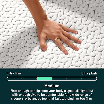 Tuft & Needle Original Hybrid Medium Twin XL Mattress, Adaptive Foam, Individually-Wrapped Coils, Cooling Pressure Relief, 100 Night Trial, Fiberglass-Free, CertiPUR-US, 10-Year Limited Warranty
