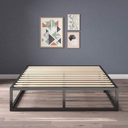 ZINUS Joseph Metal Platforma Bed Frame, Mattress Foundation, Wood Slat Support, No Box Spring Needed, Sturdy Steel Structure, Twin