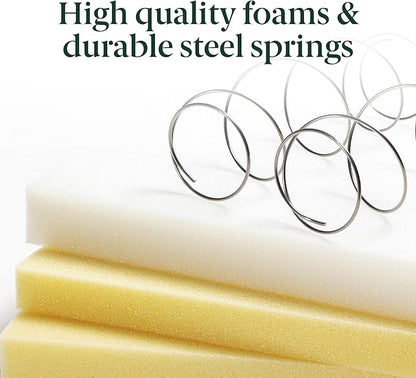 ZINUS 8 Inch Spring Sensation Hybrid Mattress [New Version], Queen, Fiberglass Free, Medium Firmness, Durable Support, Certified Safe Foams & Fabric, Mattress in A Box