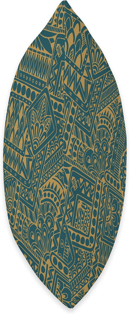 Scandinavian Ethno Mosaic Folklore Pattern 1 - Fan Fun Throw Pillow