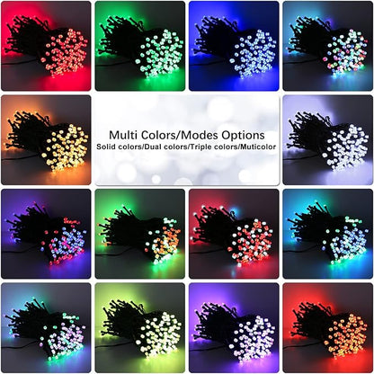 Brizled Color Changing String Lights 98FT 300 LED RGB Christmas Lights Dimmable Multifunctional Christmas Light with Remote for Indoor Outdoor Halloween Xmas Tree Holiday Party Thanksgiving Decor