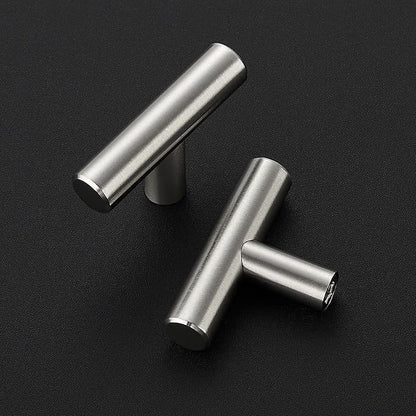 20 Pack Brushed Nickel Cabinet Knobs - Kitchen Cabinet Knobs Silver Cabinet Pulls for Kitchen Cabinet Drawer Stainless Steel Dresser Knobs for Cabinet Hardware 2in Length Single Hole T Bar